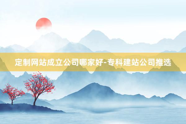 定制网站成立公司哪家好-专科建站公司推选